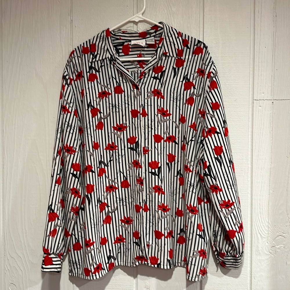 Alia Long Sleeve Button Down Blouse